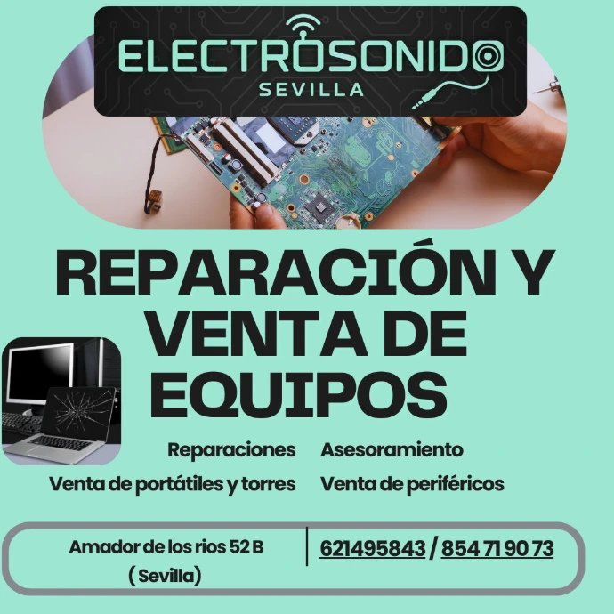 venta y reparación de portátiles y torres