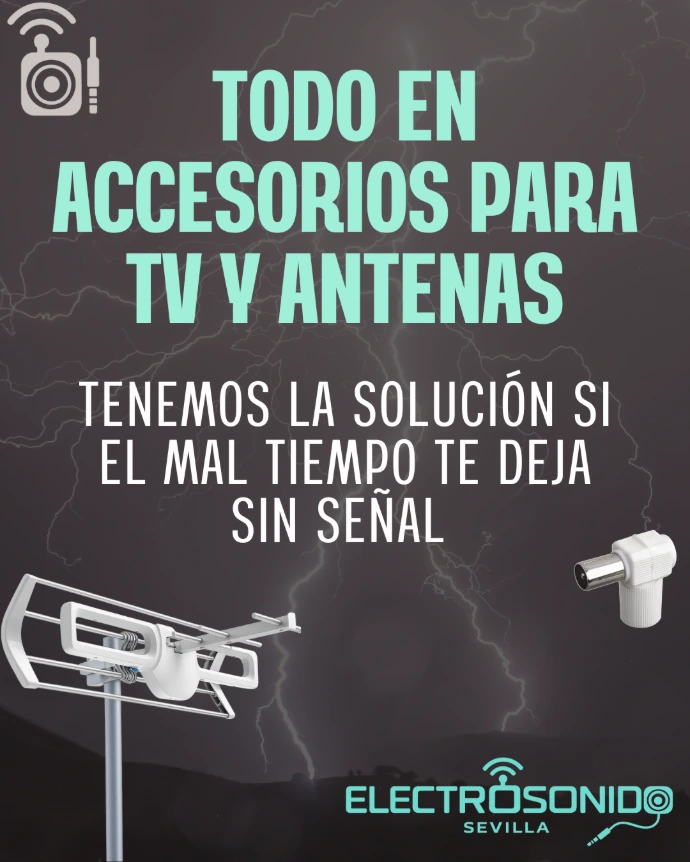 Antenas, accesorios de TV 