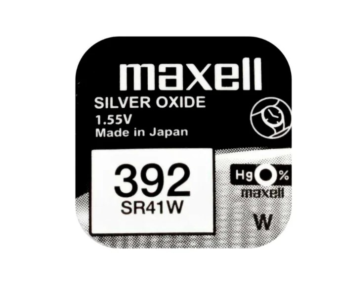 392 PILA BOTON LITIO 1.55V SR41W MAXELL