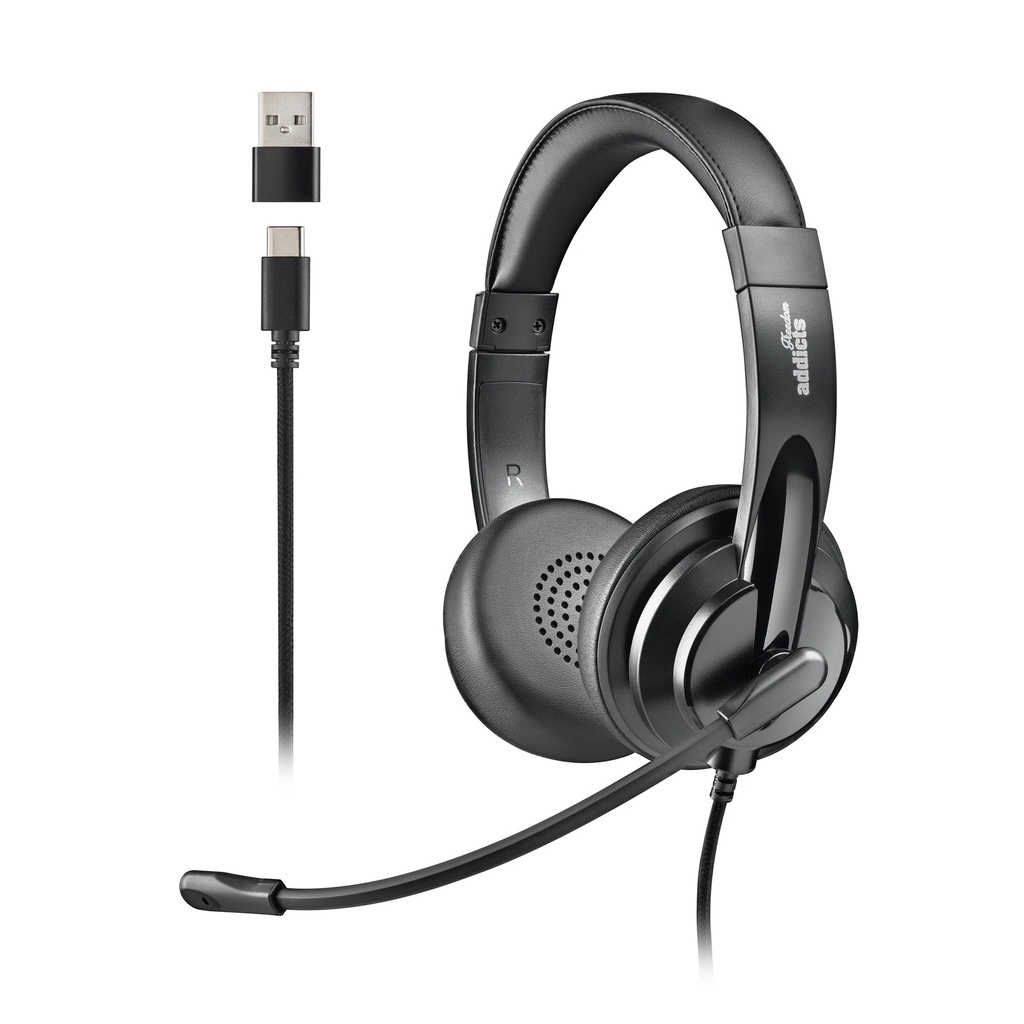 VOX605USB-C AURICULAR CON MICROFONO Y CONTROL DE VOLUMEN