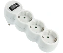 MEL050 ADAPTADOR 3 ENCHUFES CON TOMA DE TIERRA E INTERRUPTOR