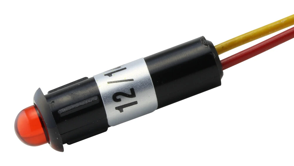 [12.726/5/R] 12.726/5/R PILOTO LED 5 mm ROJO 12V ALTA LUMINOSIDAD