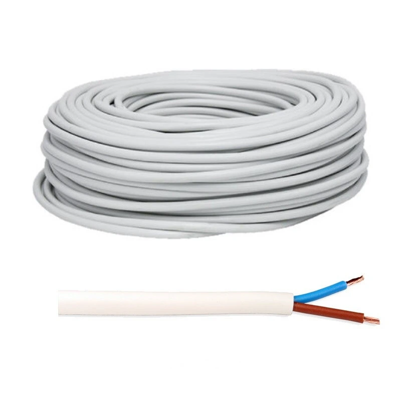 CONMF2X1,5B MANGUERA ELECTRICA 2x1.5mm 500V BLANCO 1 mtr