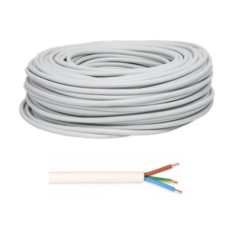 CONMF3X2,5B MANGUERA ELECTRICA 3x2.5mm 500V BLANCO 1 mtr