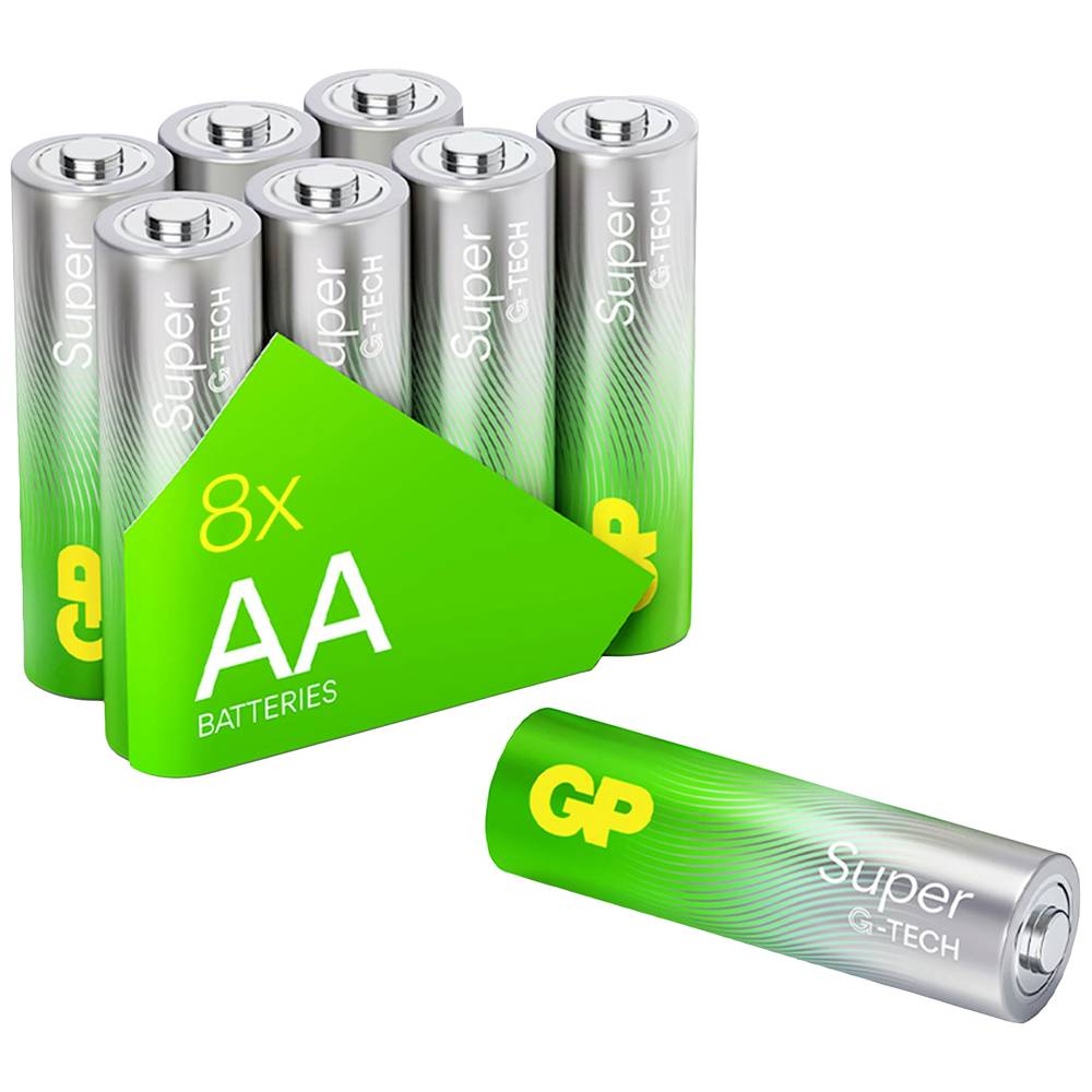 GP15AETA21-2GVPB8 BLISTER 8 PILAS SUPER ALCALINAS 1.5V LR06 GP