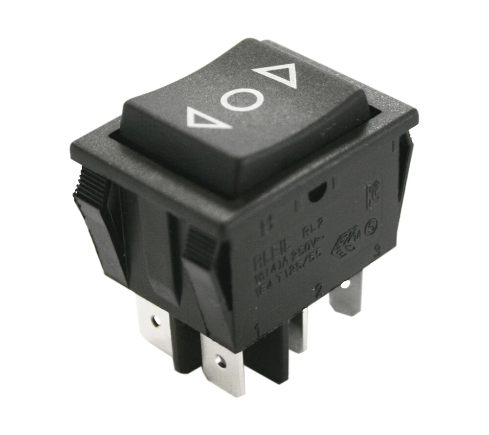 11.405.I/TPR INTERRUPTOR BASCULANTE BIPOLAR ON-OFF-ON CON RETORNO 16 AMP