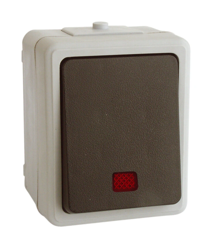36.526/PL PULSADOR LUMINOSO ESTANCO DE SUPERFICIE
