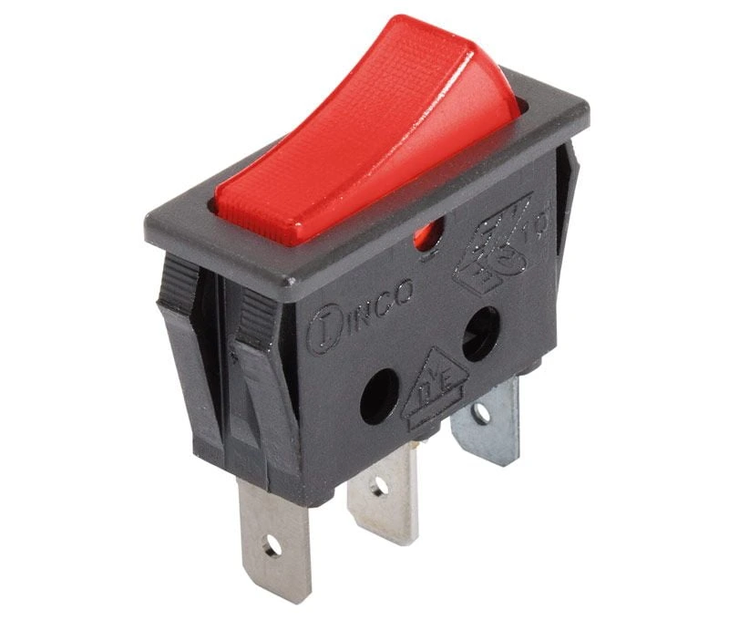 11.400.C/NR INTERRUPTOR BASCULANTE BIPOLAR ON-OFF ROJO