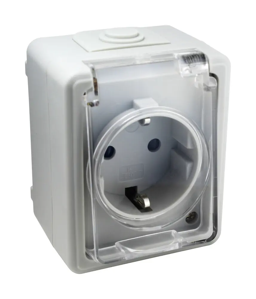 [36.526/B] 36.526/B BASE ESTANCA DE SUPERFICIE DE 1 ENCHUFE CON TOMA DE TIERRA