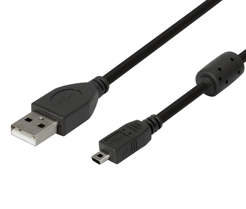 WIR094 CONEXION USB MACHO A MINI USB TIPO NIKON MACHO 1.80 mtrs