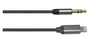 38.475/1.5 CONEXION AUDIO JACK 3.5mm ESTEREO MACHO a LIGHTNING I-PHONE 1,5 mtrs