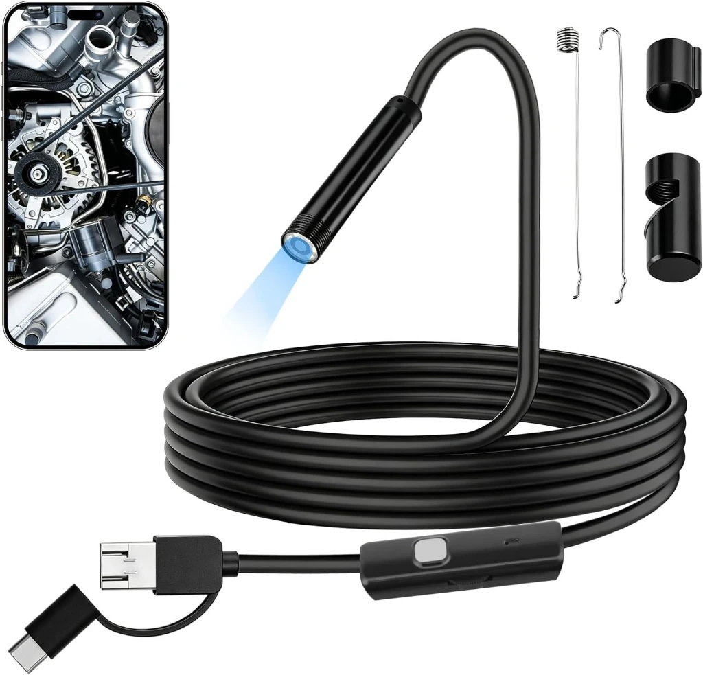 CAMARA ENDOSCOPICA ANDROID Y PC 5mtrs