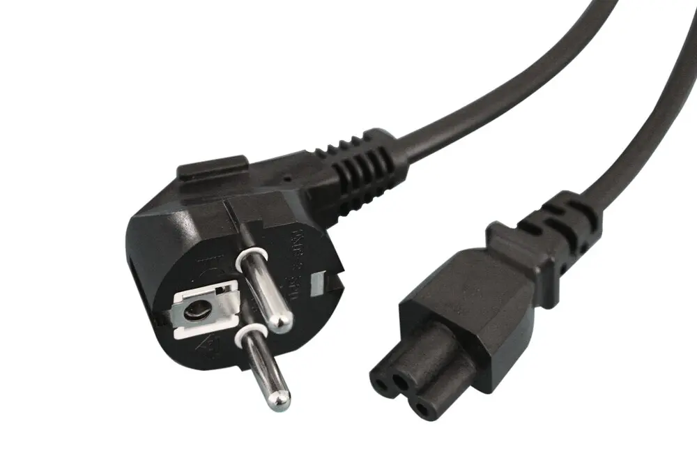 [36.735/180] 36.735/180 CONEXION ELECTRICA TIPO TREBOL 3x0,75 AISLADA CON TOMA SCHUKO MACHO NEGRO