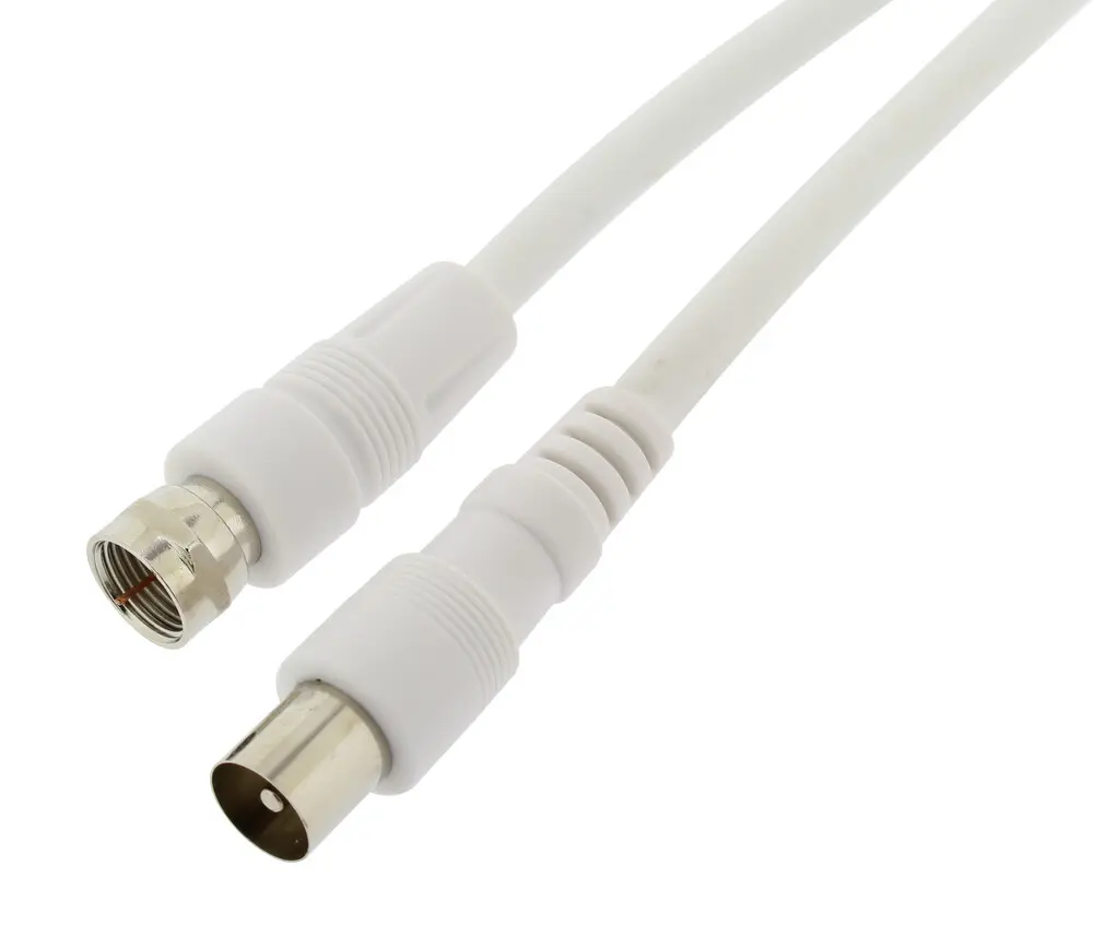 37.000/2.5/B CONEXION SATELITE F MACHO/TV MACHO 2,50 mtrs BLANCO