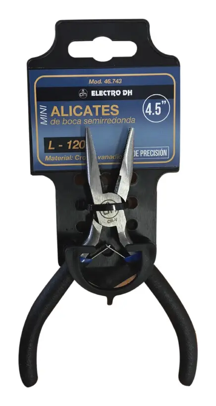 46.743 MINI ALICATE DE BOCA SEMIREDONDA
