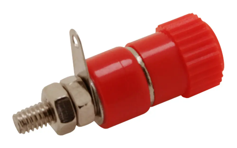 09.070/R BORNE HEMBRA 4 mm ROJO