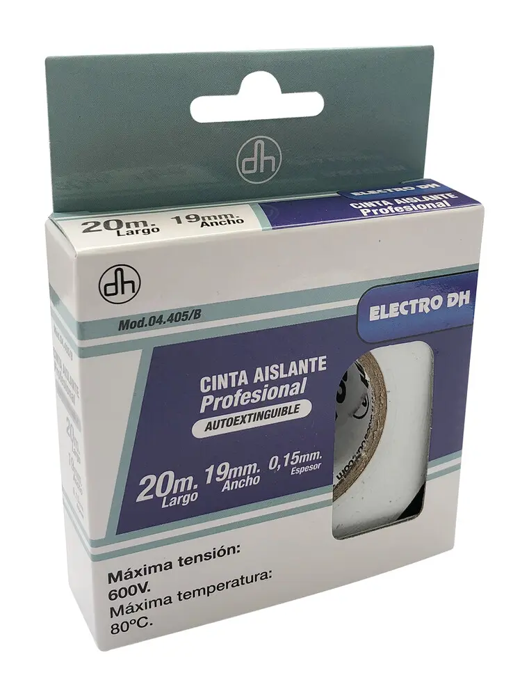 [04.405/B] 04.405/B CINTA AISLANTE PVC BLANCO 20 mtrs