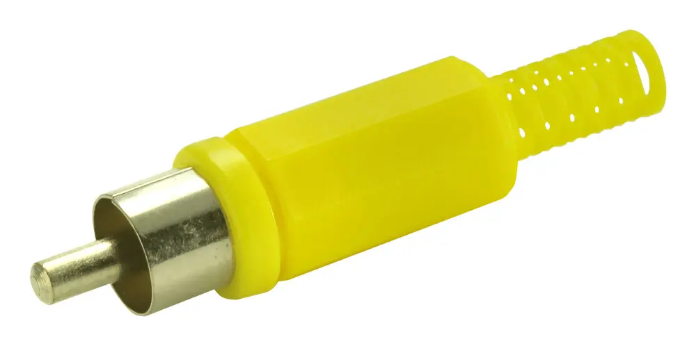 10.588/AM CONECTOR RCA MACHO AMARILLO PLASTICO