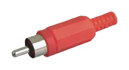 10.588/R CONECTOR RCA MACHO ROJO PLASTICO