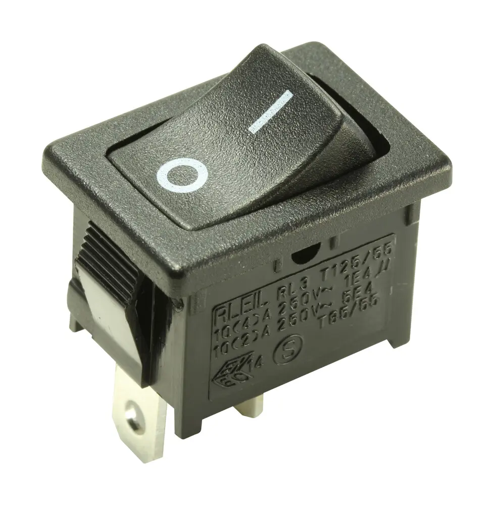 [11.182.I] 11.182.I INTERRUPTOR BASCULANTE UNIPOLAR ON-OFF NEGRO