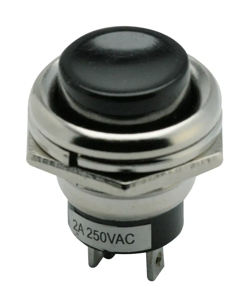 11.533.P/N PULSADOR ON-OFF METALICO NEGRO