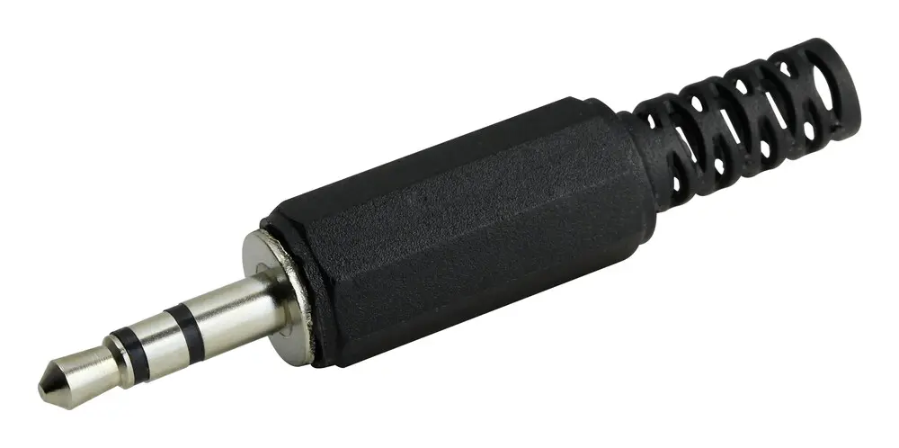 [15.106/CPN] 15.106/CPN CONECTOR JACK 3.5mm MACHO ST PLASTICO NEGRO