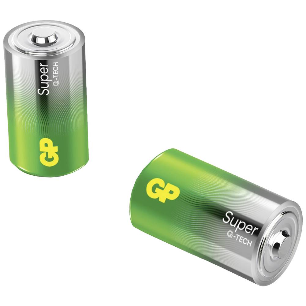 [LR20-B2 GP] GP13AETA21-2GSB2 BLISTER 2 PILAS SUPER ALCALINAS 1.5V R20 GP