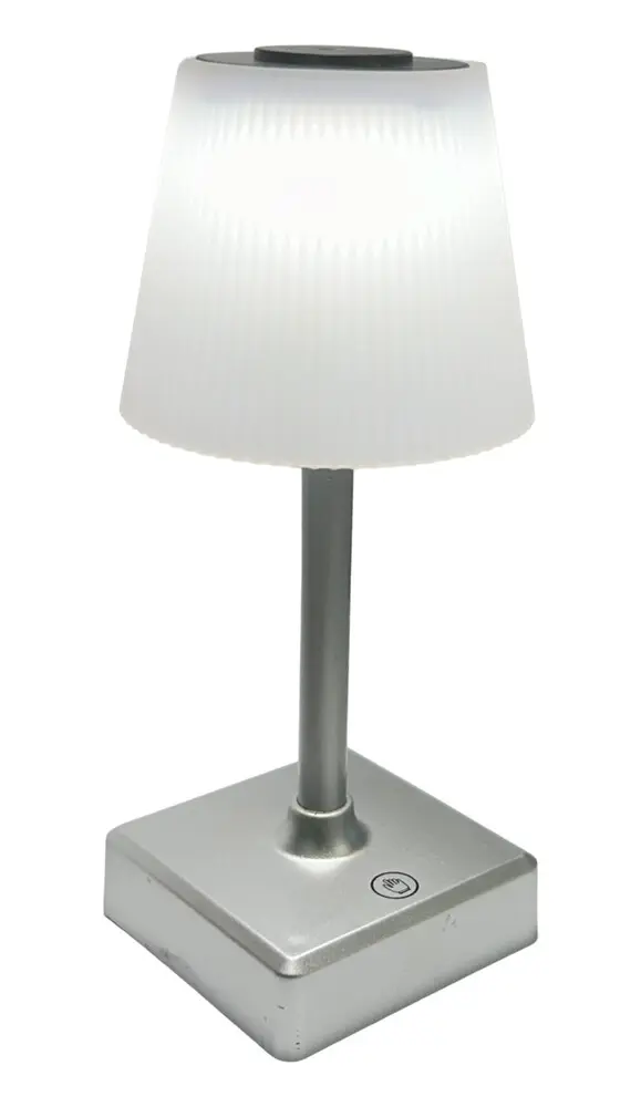 60.439/P LAMPARA DE SOBREMESA LED RECARGABLE USB 4 W COLOR PLATA