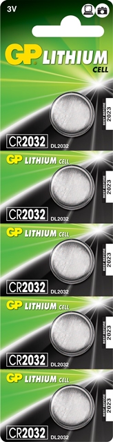 [CR2032-B5 GP] GPCR2032-2CPU5 PILA BOTON LITIO 3V CR2032 GP