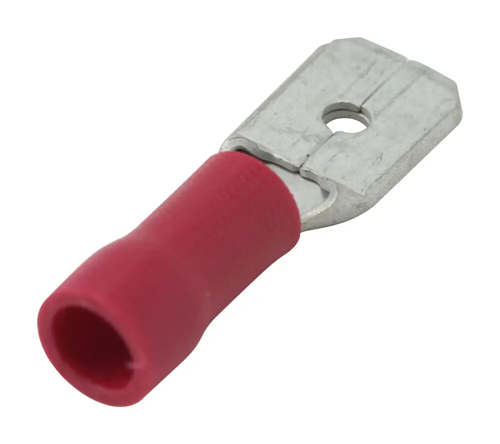 10.914/6.3/R TERMINAL FASTON MACHO AISLADO ROJO 6.3 mm