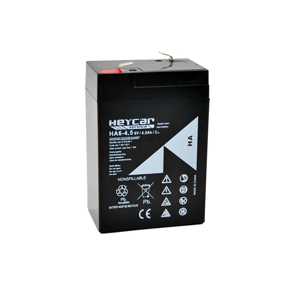HA6-4.5 BATERIA PLOMO AGM 6V 4.5 AMP HEYCAR