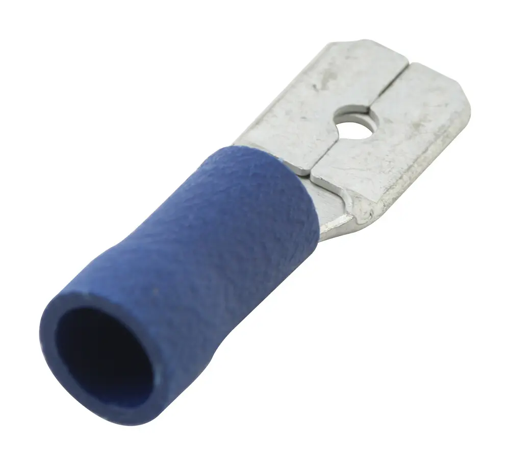 [10.914/6.3/Z] 10.914/6.3/Z TERMINAL FASTON MACHO AISLADO AZUL 6.3 mm