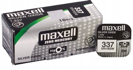 337 PILA BOTON LITIO 1.55V SR416SW MAXELL