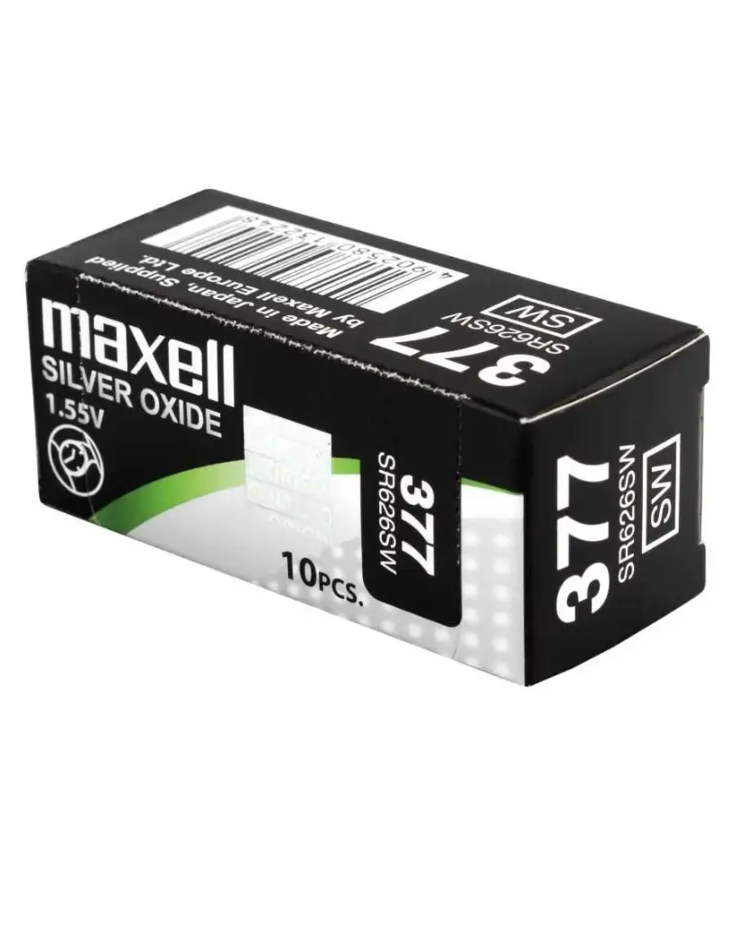 377 PILA BOTON LITIO 1.55V SR626SW MAXELL