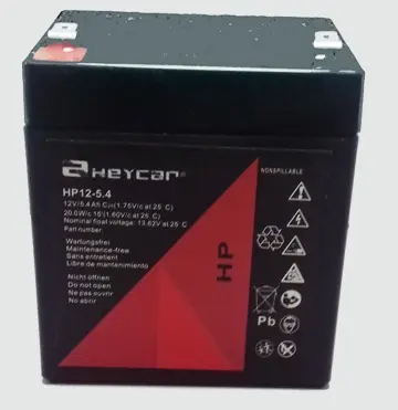 HP12-5.4 BATERIA PLOMO AGM 12V 5.4 AMP HP HEYCAR
