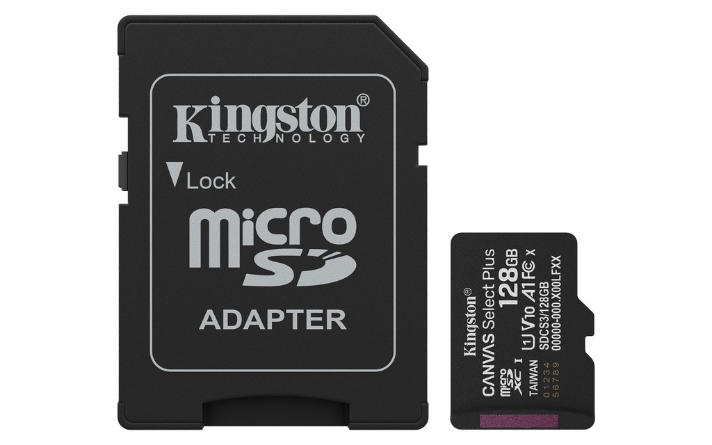 SDCS3/128GB TARJETA DE MEMORIA MICRO SD 128GB KINGSTON
