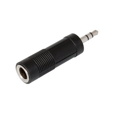 CON307 ADAPTADOR JACK HEMBRA 6.3mm ST A JACK MACHO 3.5mm ST