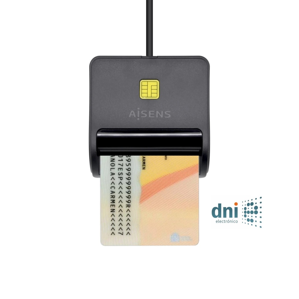[LECT54041] ASCR-SN01-BK LECTOR DE DNI USB 2.0 AISENS