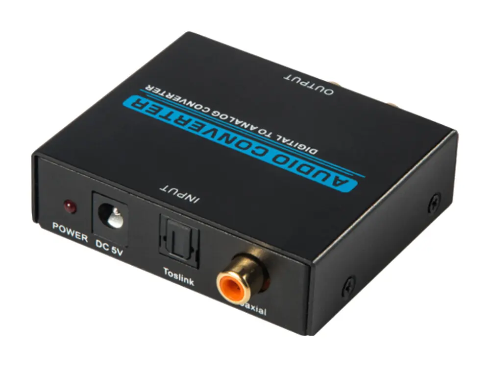 37.619/4 CONVERSOR DE AUDIO FIBRA OPTICA A RCA/JACK 3.5mm 