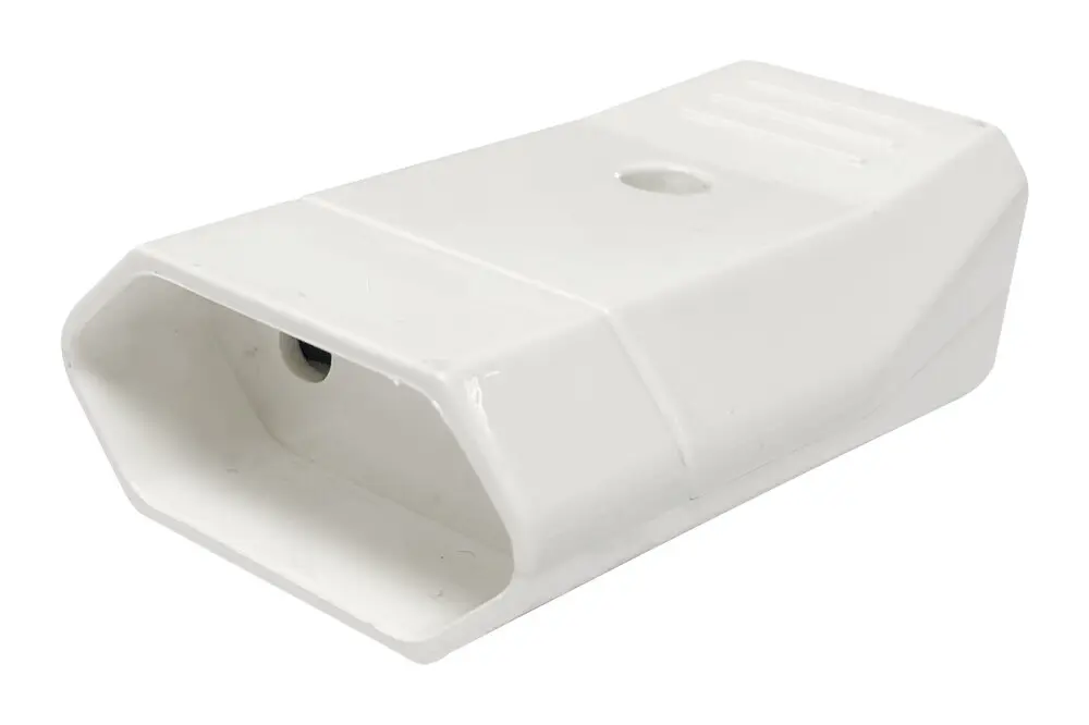 36.018/E/B CLAVIJA HEMBRA RECTA BIPOLAR BLANCO