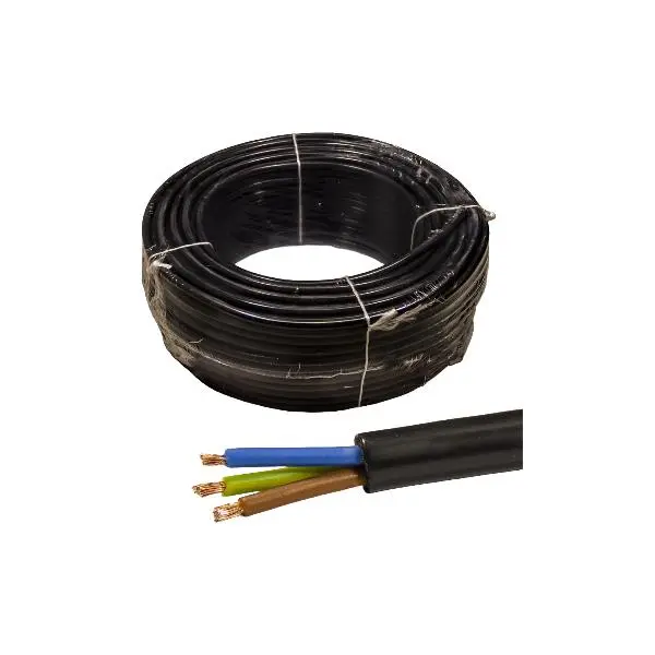 UNE21123 MANGUERA ELECTRICA 3x1.5mm NEGRO ROLLO 100mtrs