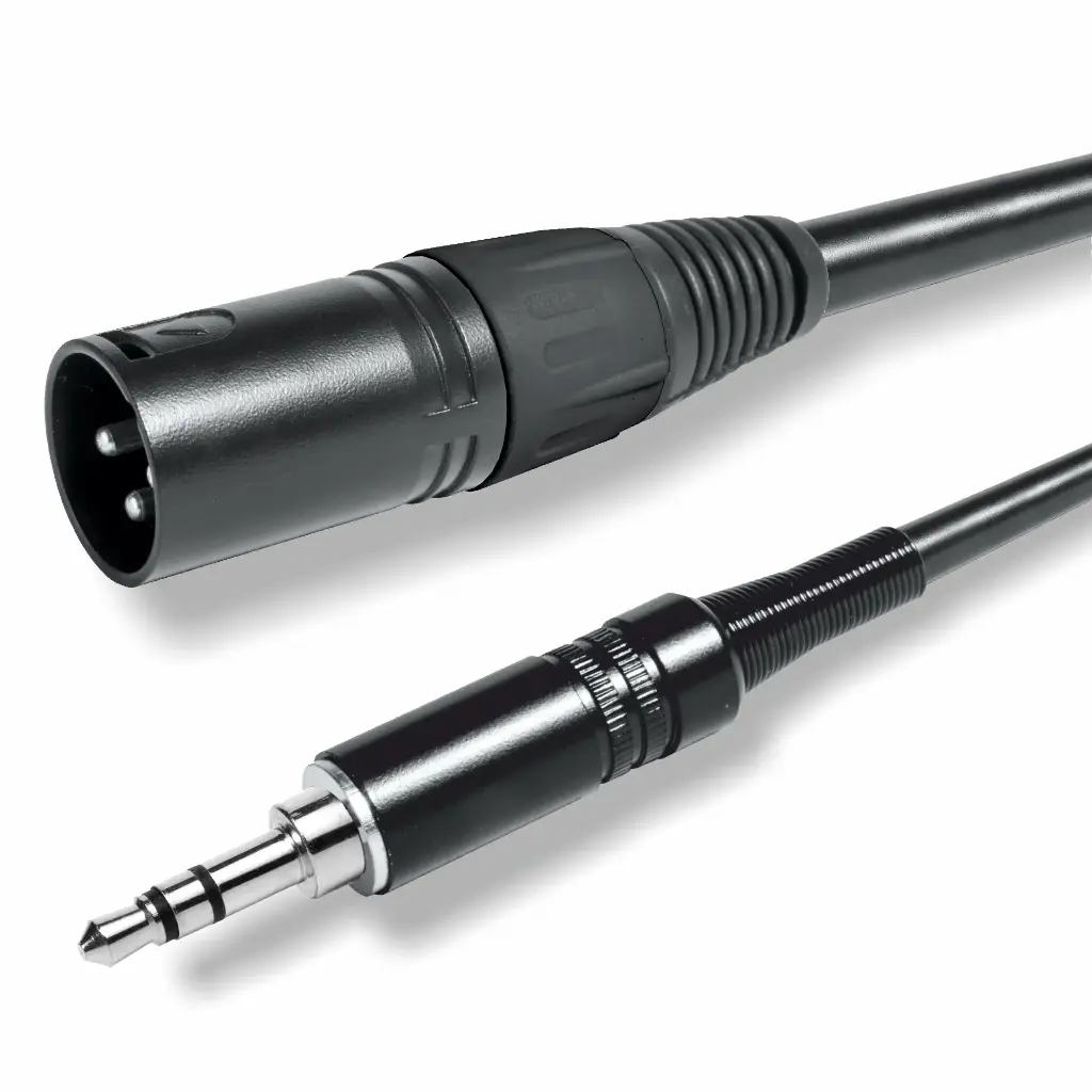 EQ620502S CONEXION JACK 3.5mm ESTEREO MACHO A XLR MACHO 2.00mtrs