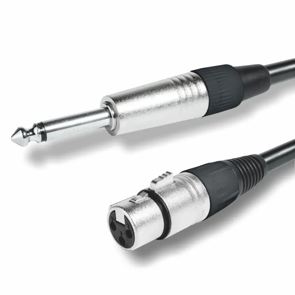EQ610403NS CONEXION JACK 6.3mm MONO MACHO A XLR HEMBRA 3.00mtrs