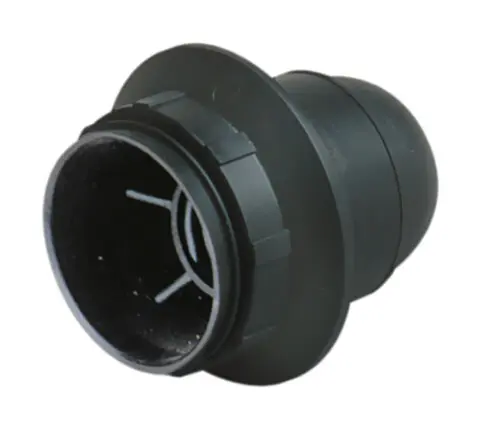 12.093/N PORTALAMPARAS ROSCA E27 TULIPA NEGRO