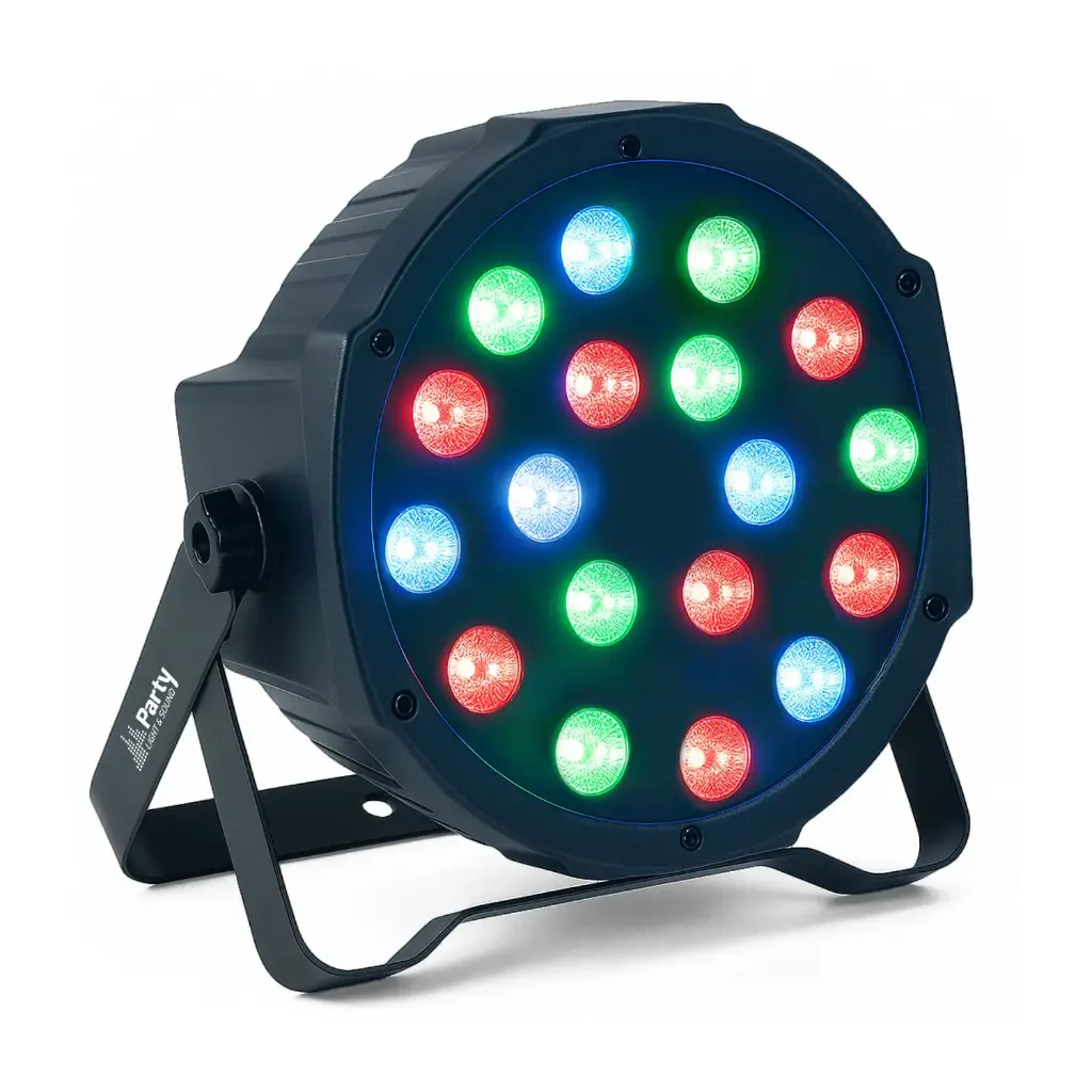 [15-1468PLS] PARTY-PAR181 FOCO LED PAR 18W RGB IBIZA LIGHT