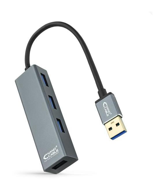 10.16.4402 HUB 4 PUERTOS USB 3.0 NANOCABLE