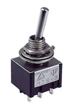 11.436.ITP INTERRUPTOR DE PALANCA BIPOLAR 3 POSICIONES MINI ON-OFF-ON METALICO