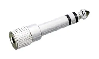 13.310 ADAPTADOR JACK MACHO 6.3mm ST A JACK HEMBRA 3.5mm ST METAL