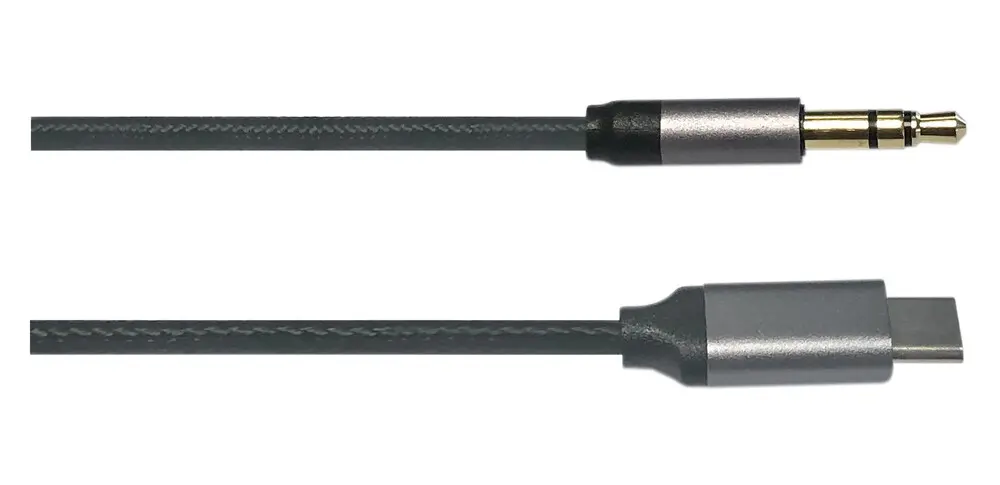 38.476/1.5 CONEXION AUDIO JACK 3.5mm ESTEREO MACHO a USB TIPO C 1,5 mtrs