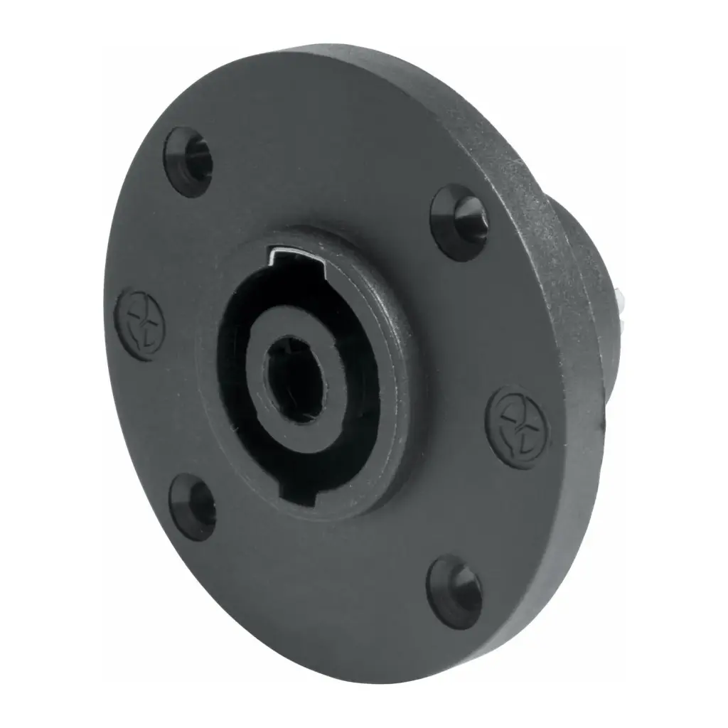 EQ9066/B BASE SPEAKON 4 POLOS HEMBRA REDONDA